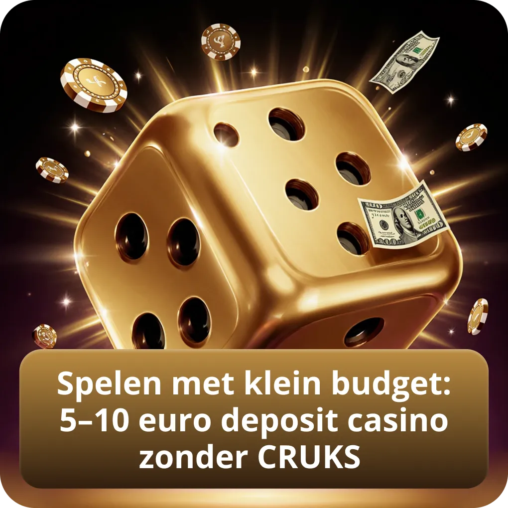Spelen met klein budget: 5–10 euro deposit casino zonder CRUKS
